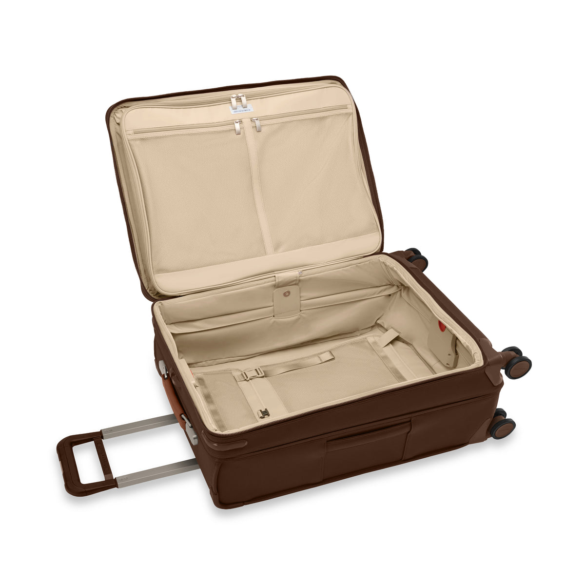 BASELINE Compact 61cm Checked Expandable Spinner - Chocolate