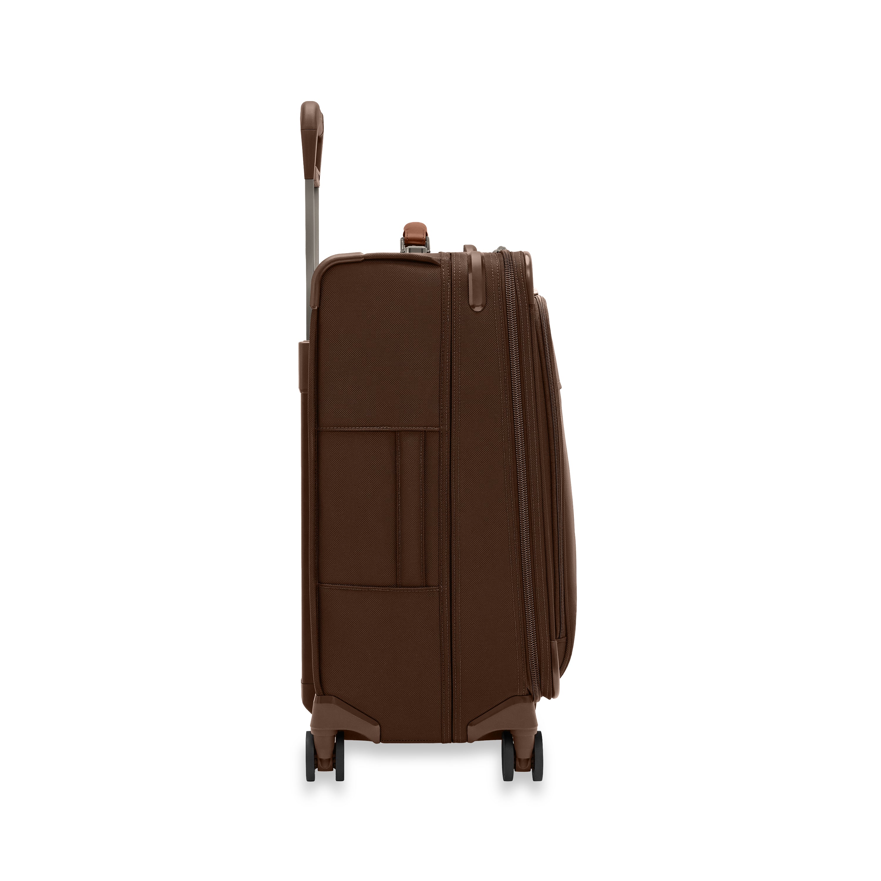 BASELINE Compact 61cm Checked Expandable Spinner - Chocolate