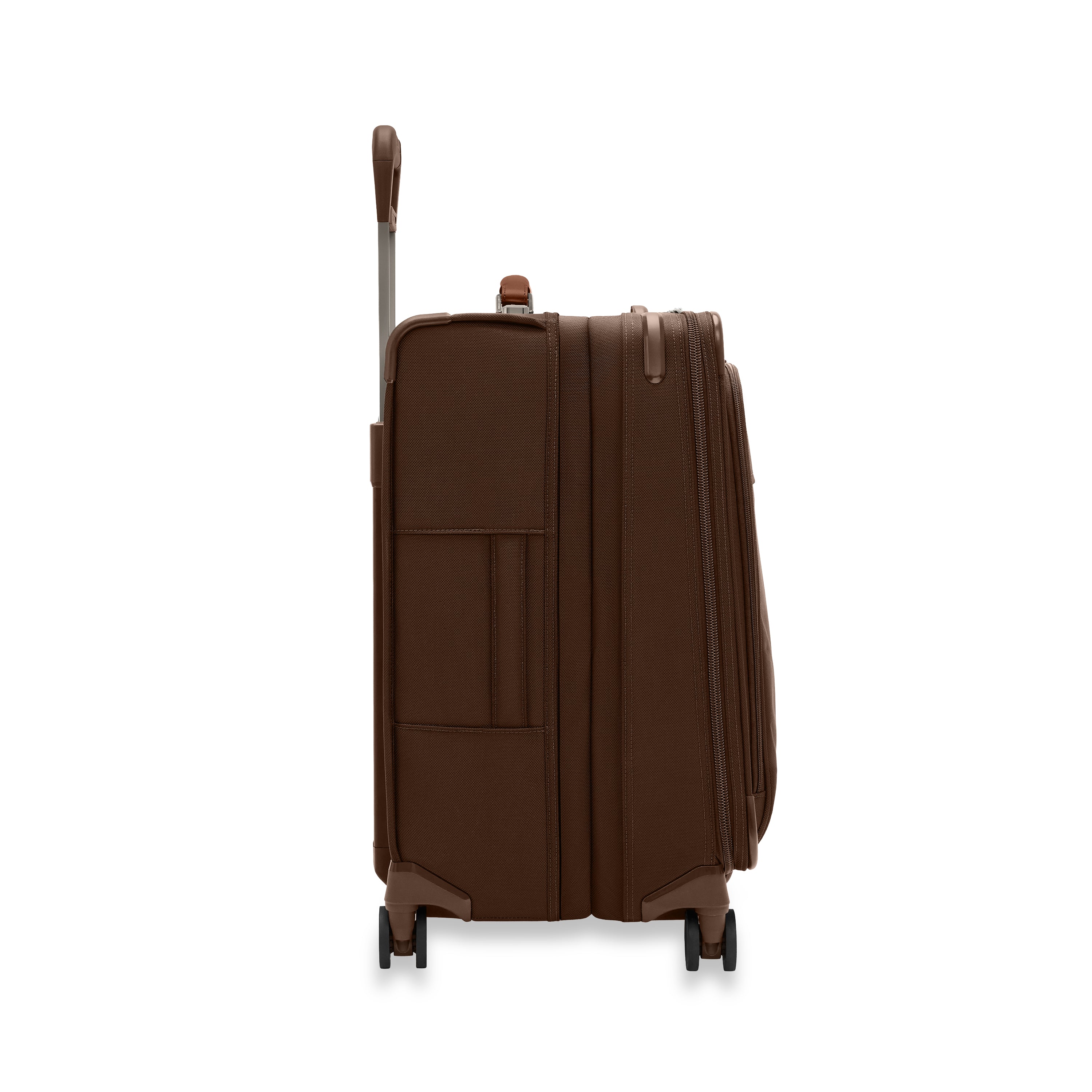 BASELINE Compact 61cm Checked Expandable Spinner - Chocolate