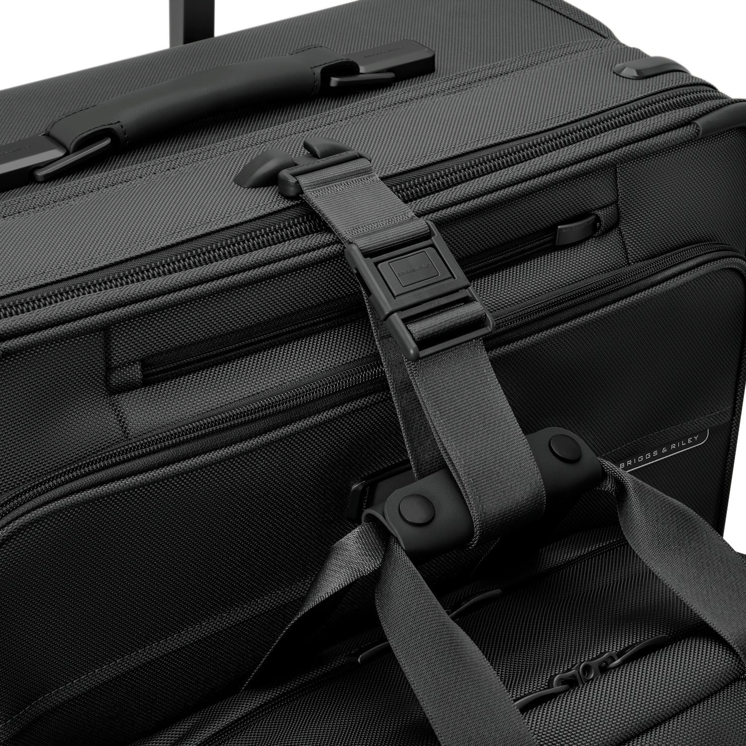BASELINE Compact 61cm Checked Expandable Spinner - Black