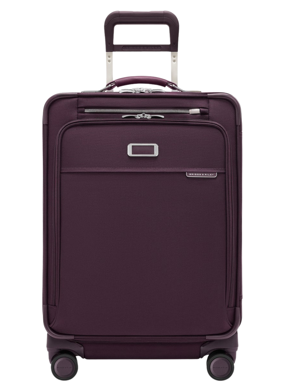 BASELINE Compact 61cm Checked Expandable Spinner - Plum