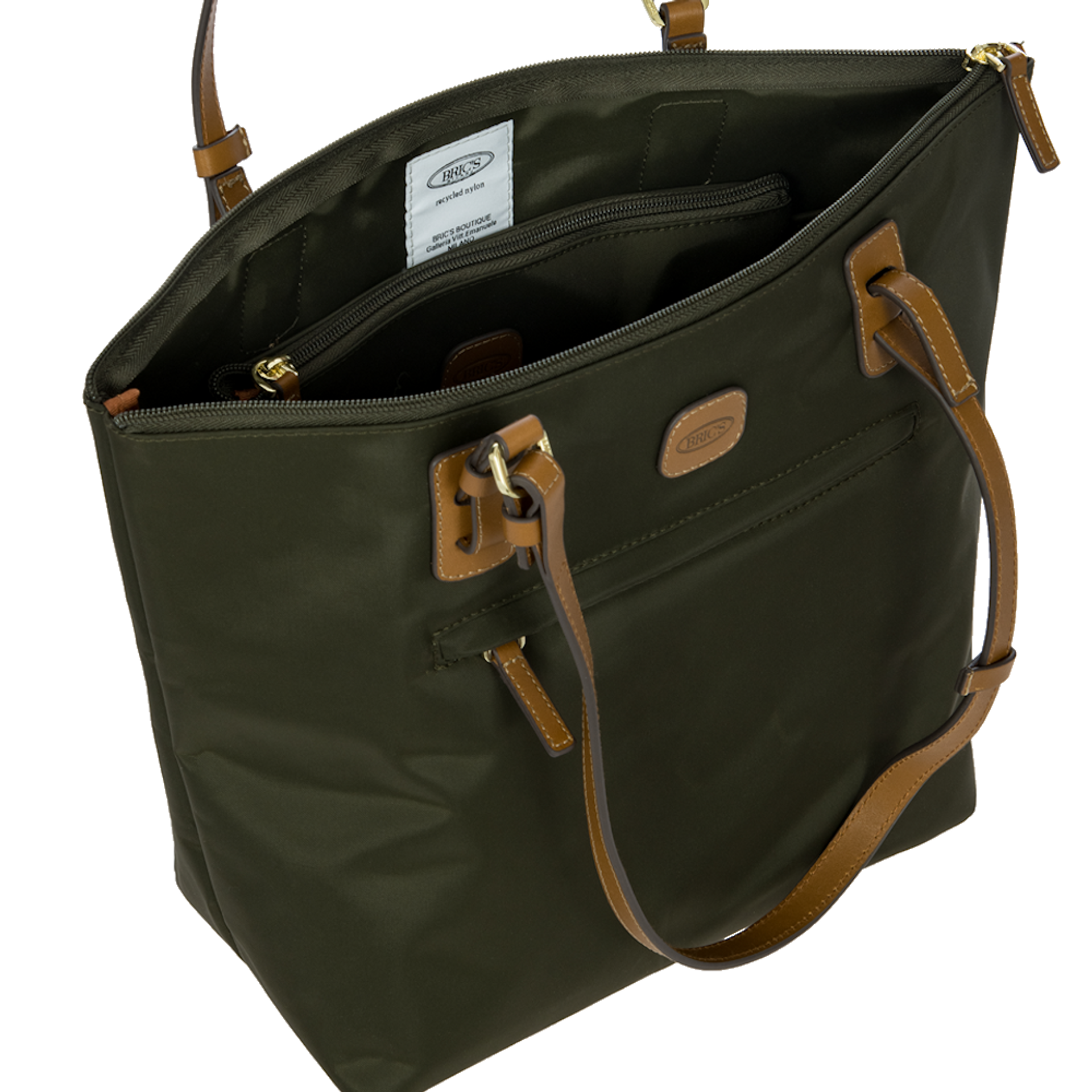 X-Collection Tote Bag Recycled Nylon - Olive