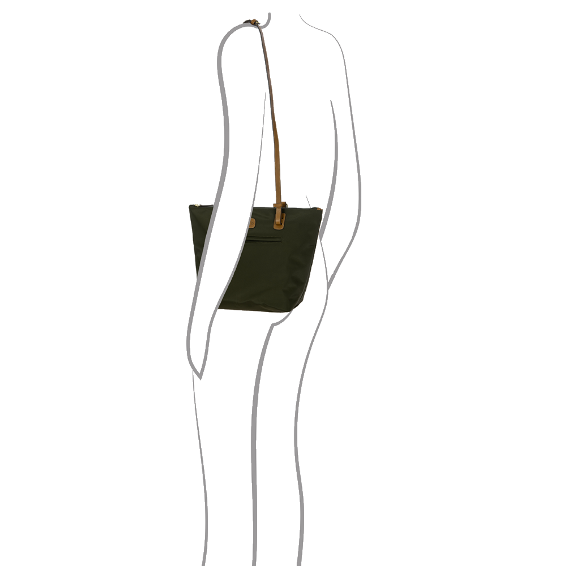 X-Collection Tote Bag Recycled Nylon - Olive