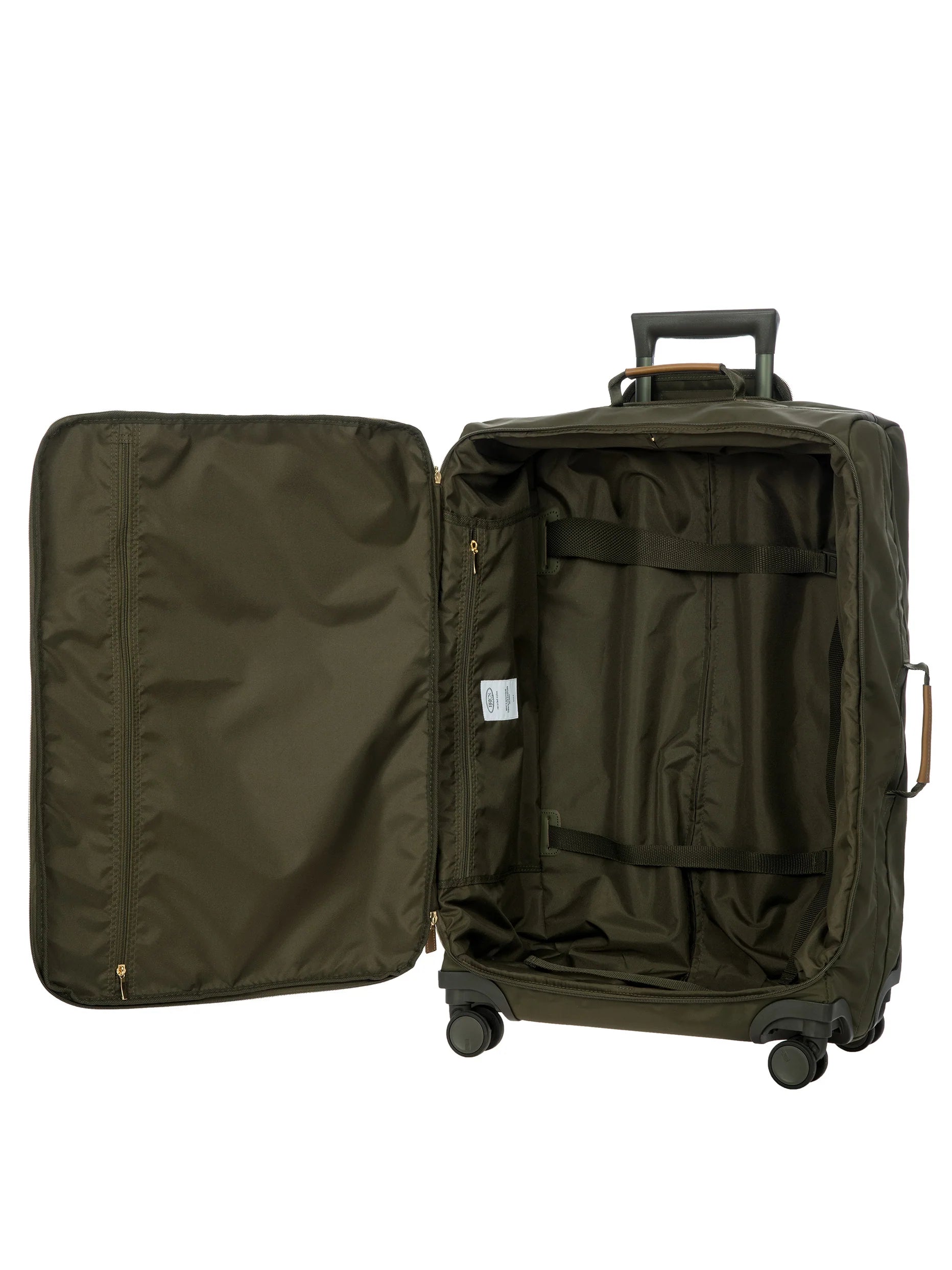 X-Collection Medium 71cm recycled fabric trolley - Olive