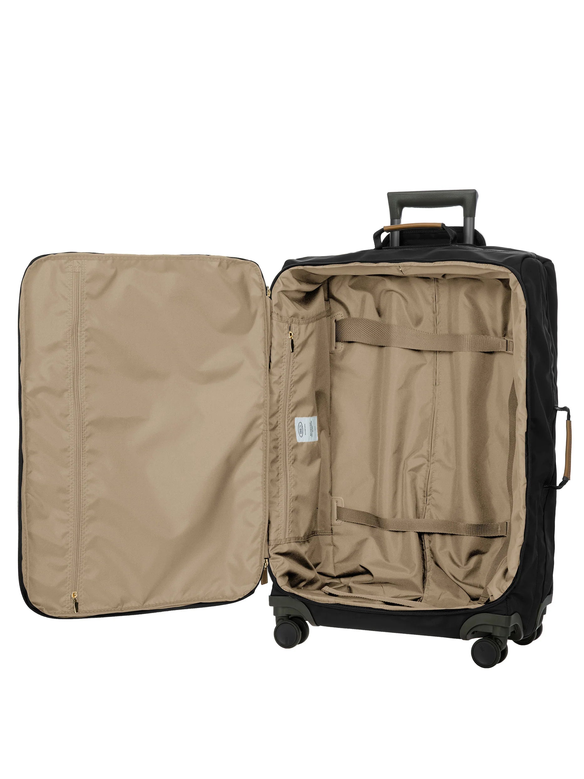 X-Collection Medium 71cm recycled fabric trolley - Black