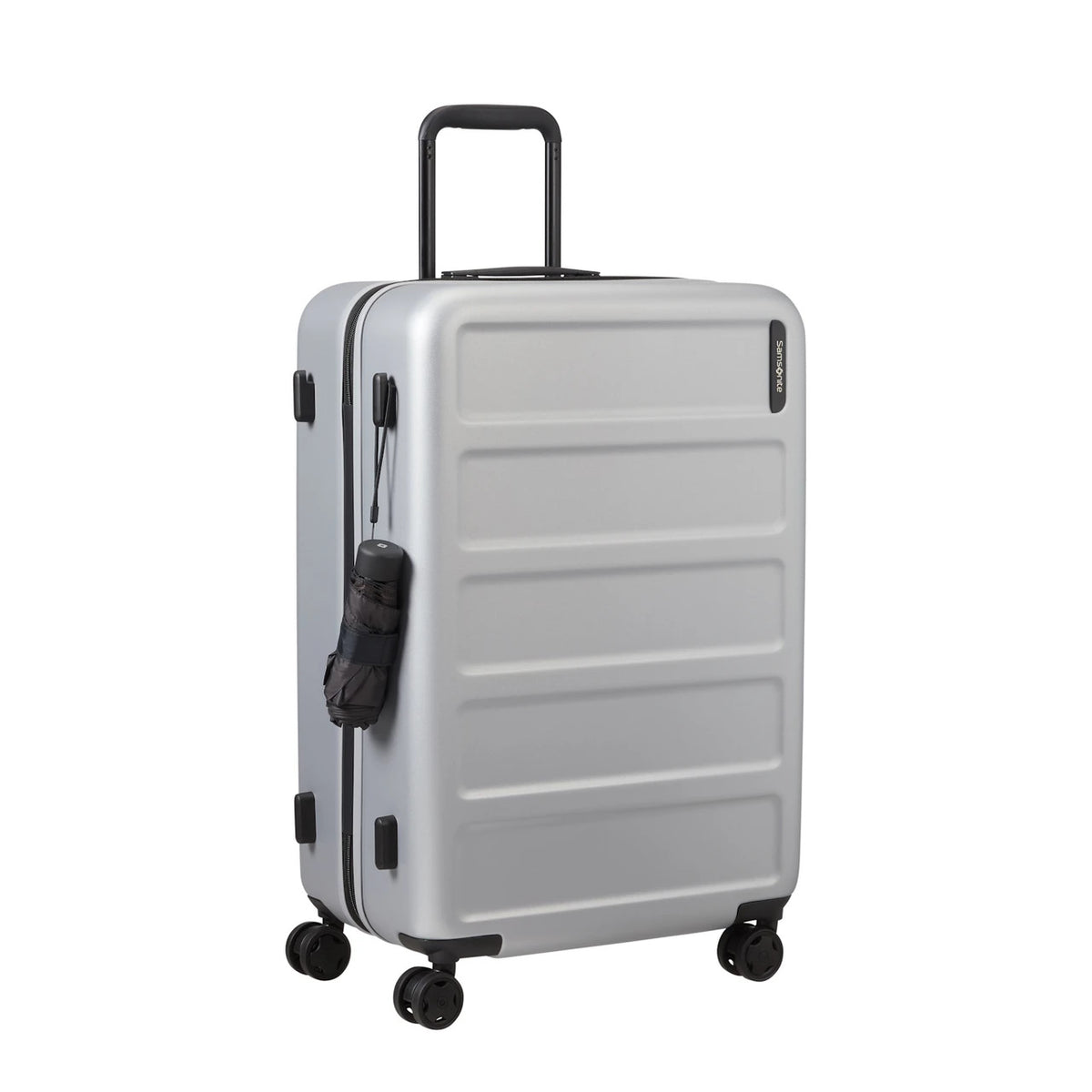Quadrix 2 Piece Luggage Set (55cm & 75cm) - Silver