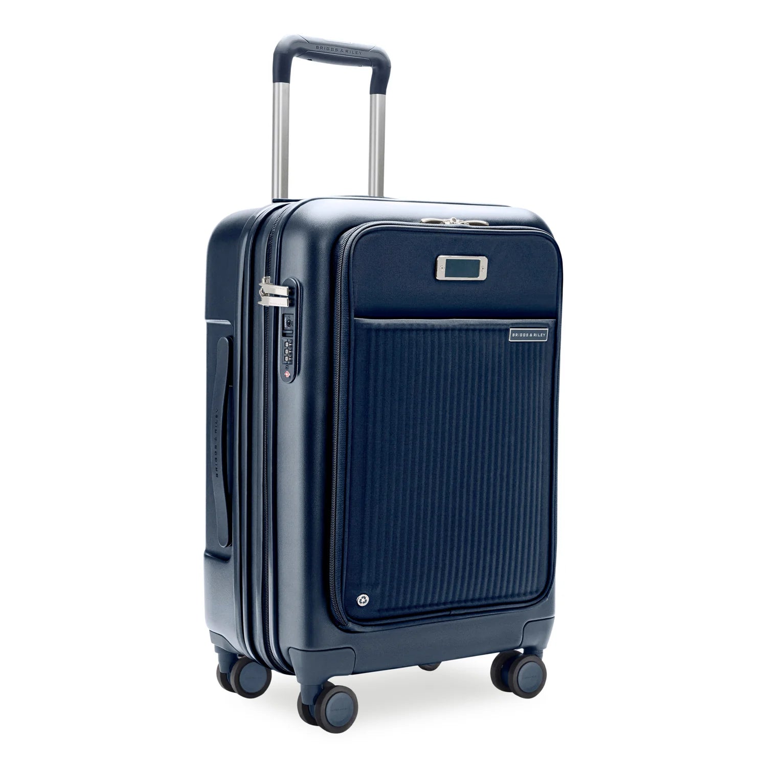 Sympatico Essential 56cm Front Pocket Carry-On Expandable Spinner - Navy