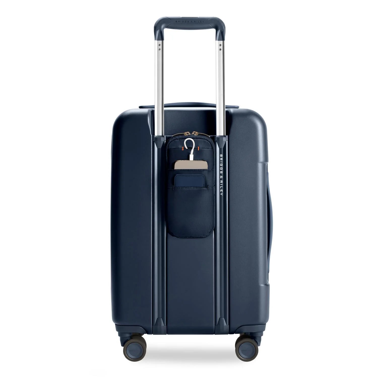 Sympatico Essential 56cm Front Pocket Carry-On Expandable Spinner - Navy