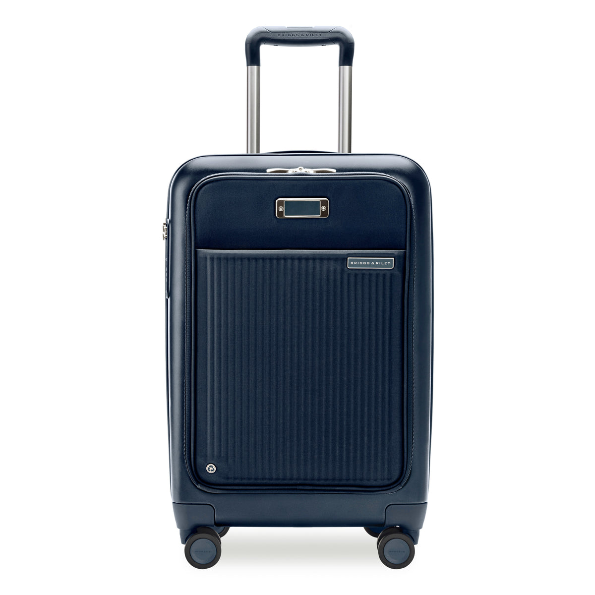 Sympatico Essential 56cm Front Pocket Carry-On Expandable Spinner - Navy