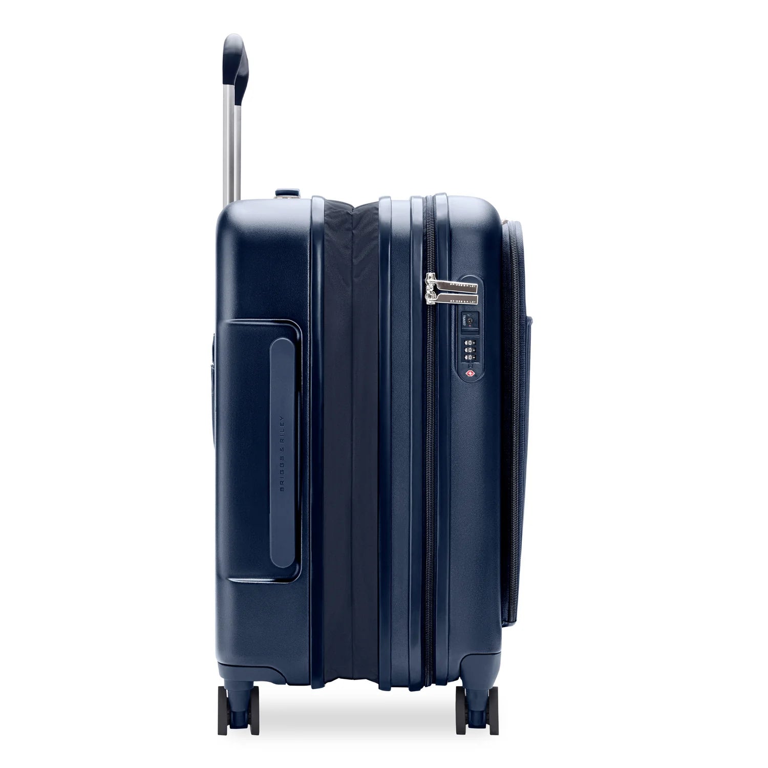 Sympatico Essential 56cm Front Pocket Carry-On Expandable Spinner - Navy