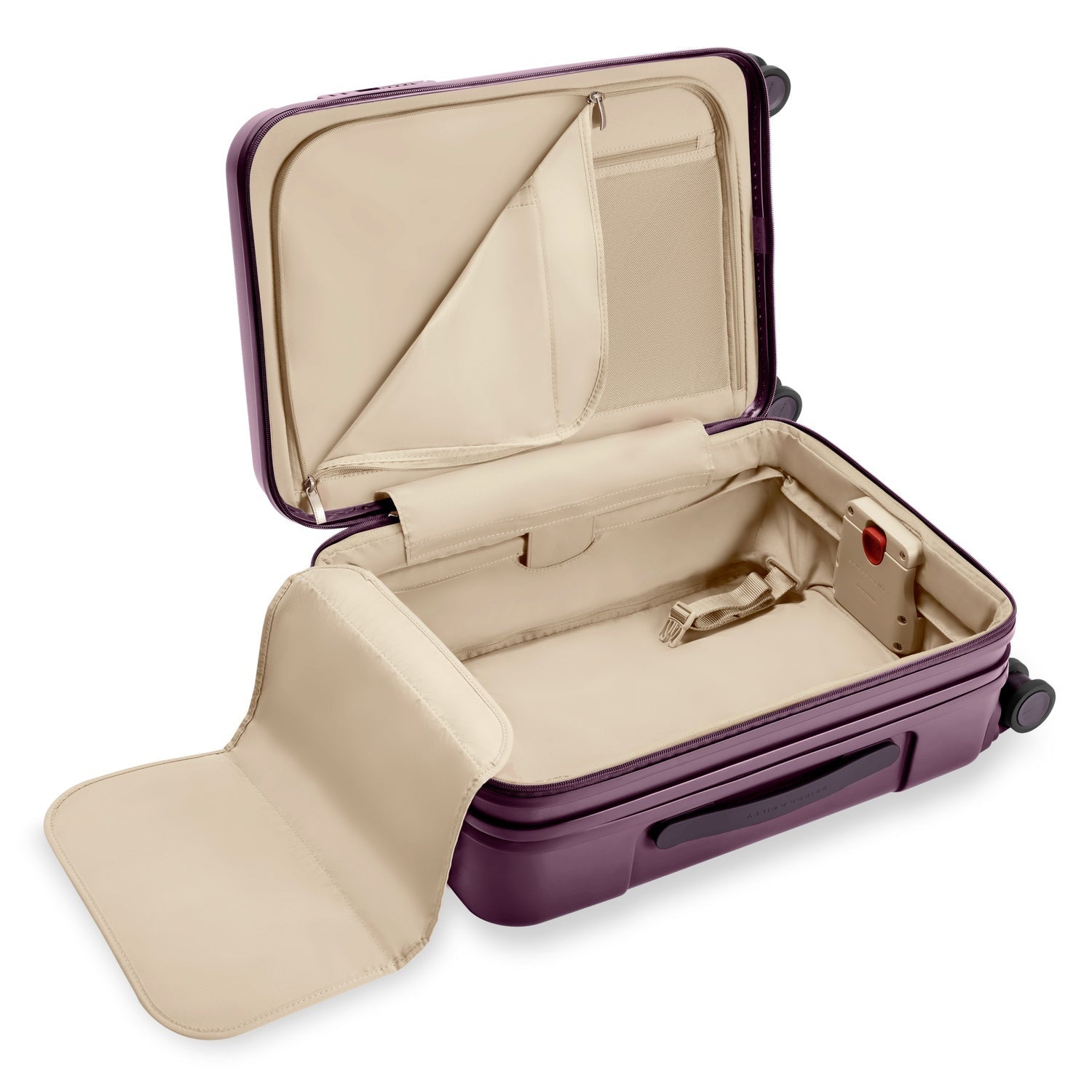 Sympatico Essential 56cm Front Pocket Carry-On Expandable Spinner - Plum