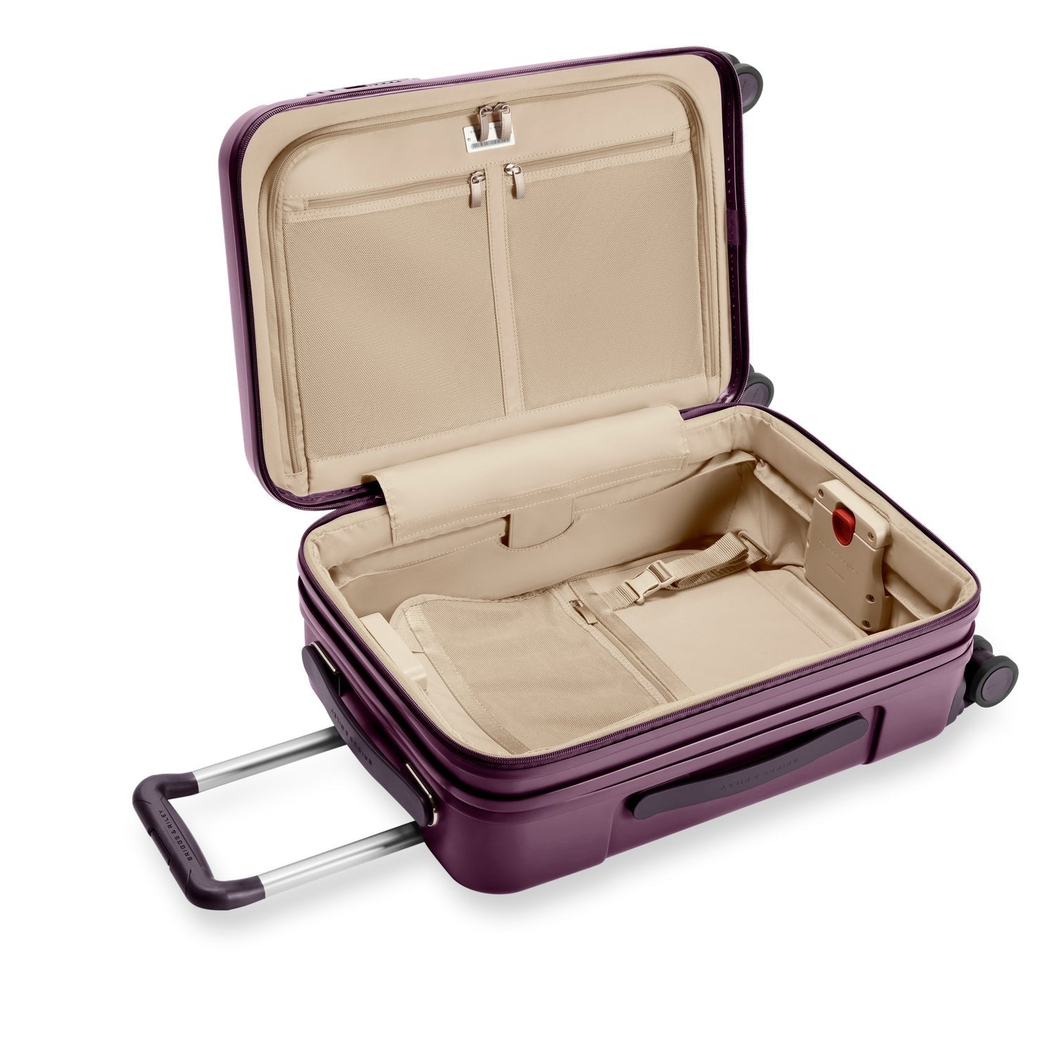 Sympatico Essential 56cm Front Pocket Carry-On Expandable Spinner - Plum