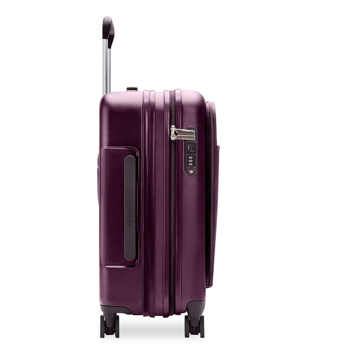 Sympatico Essential 56cm Front Pocket Carry-On Expandable Spinner - Plum