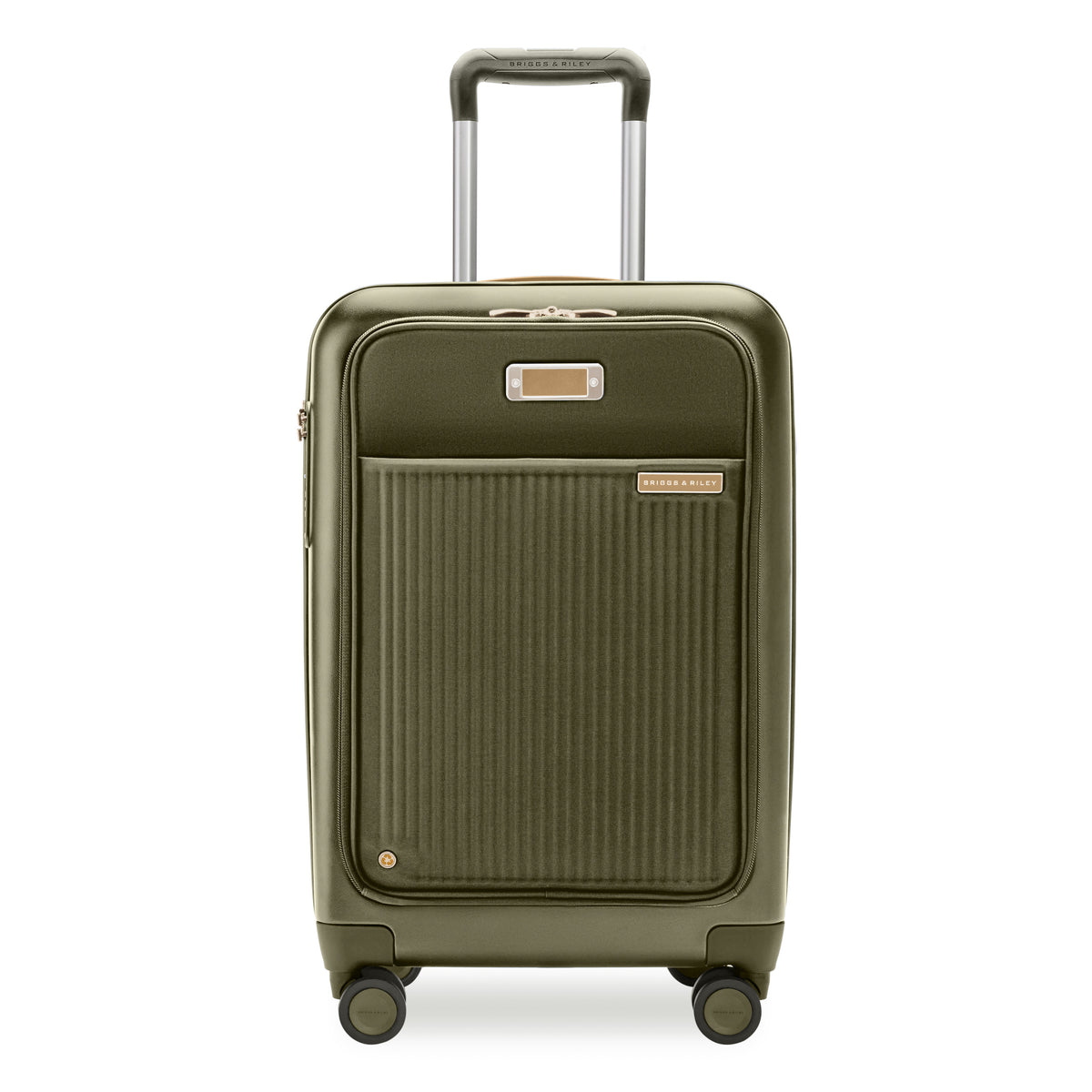 Sympatico Essential 56cm Front Pocket Carry-On Expandable Spinner - Olive