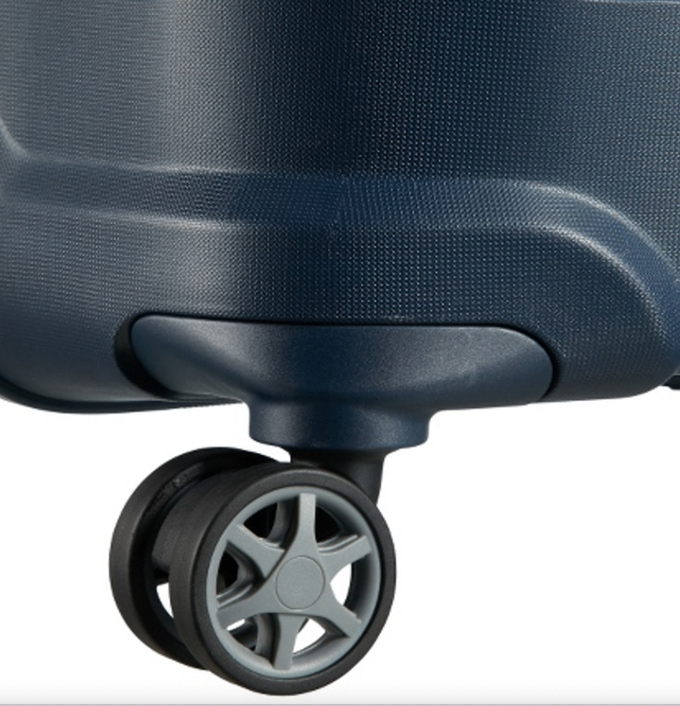FLUX Expandable Cabin Suitcase 55cm (4 Wheel) - Navy Blue