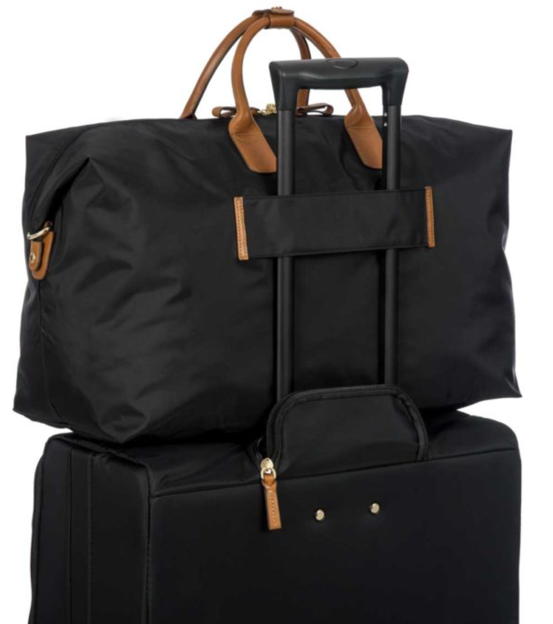 X-collection nylon luxury Holdall 2in1 - Black