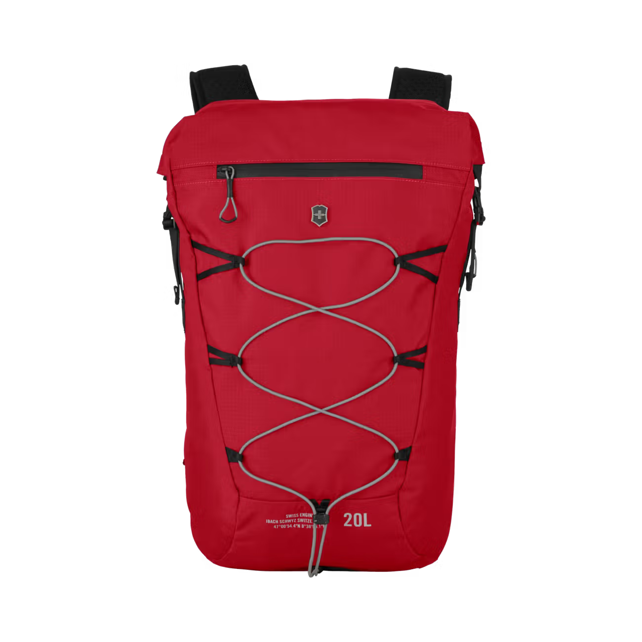 Altmont Active Lightweight Rolltop Backpack - Red