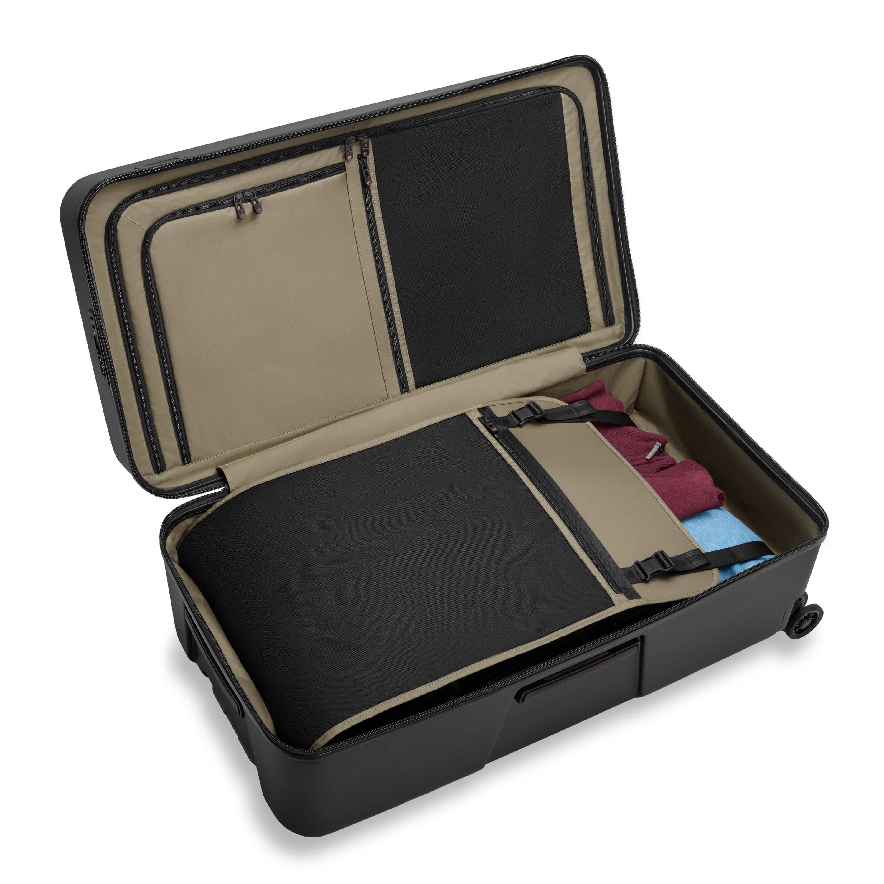 ZDX Extra Large 81cm Hardside Trunk Spinner - Black