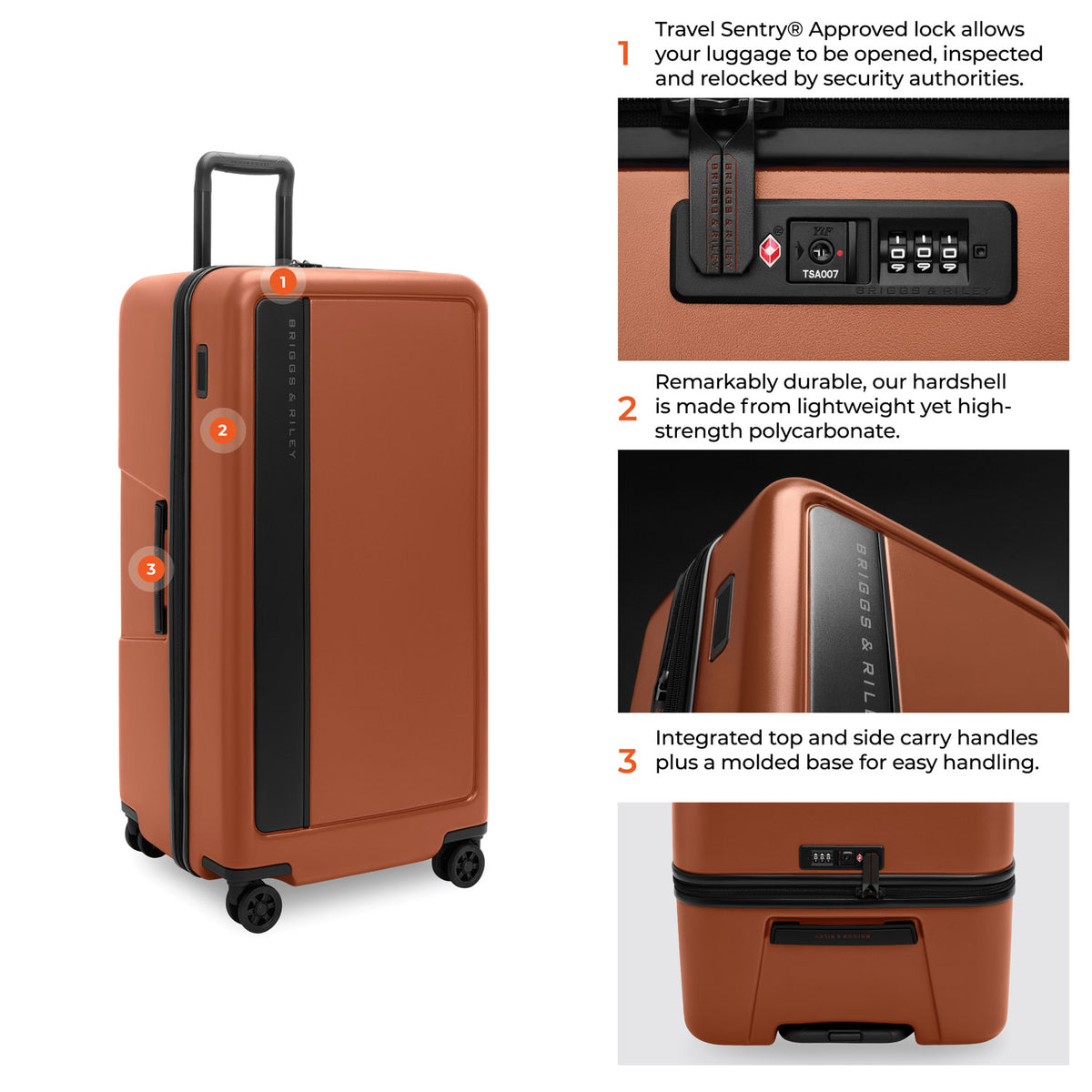 ZDX Extra Large 81cm Hardside Trunk Spinner - Canyon