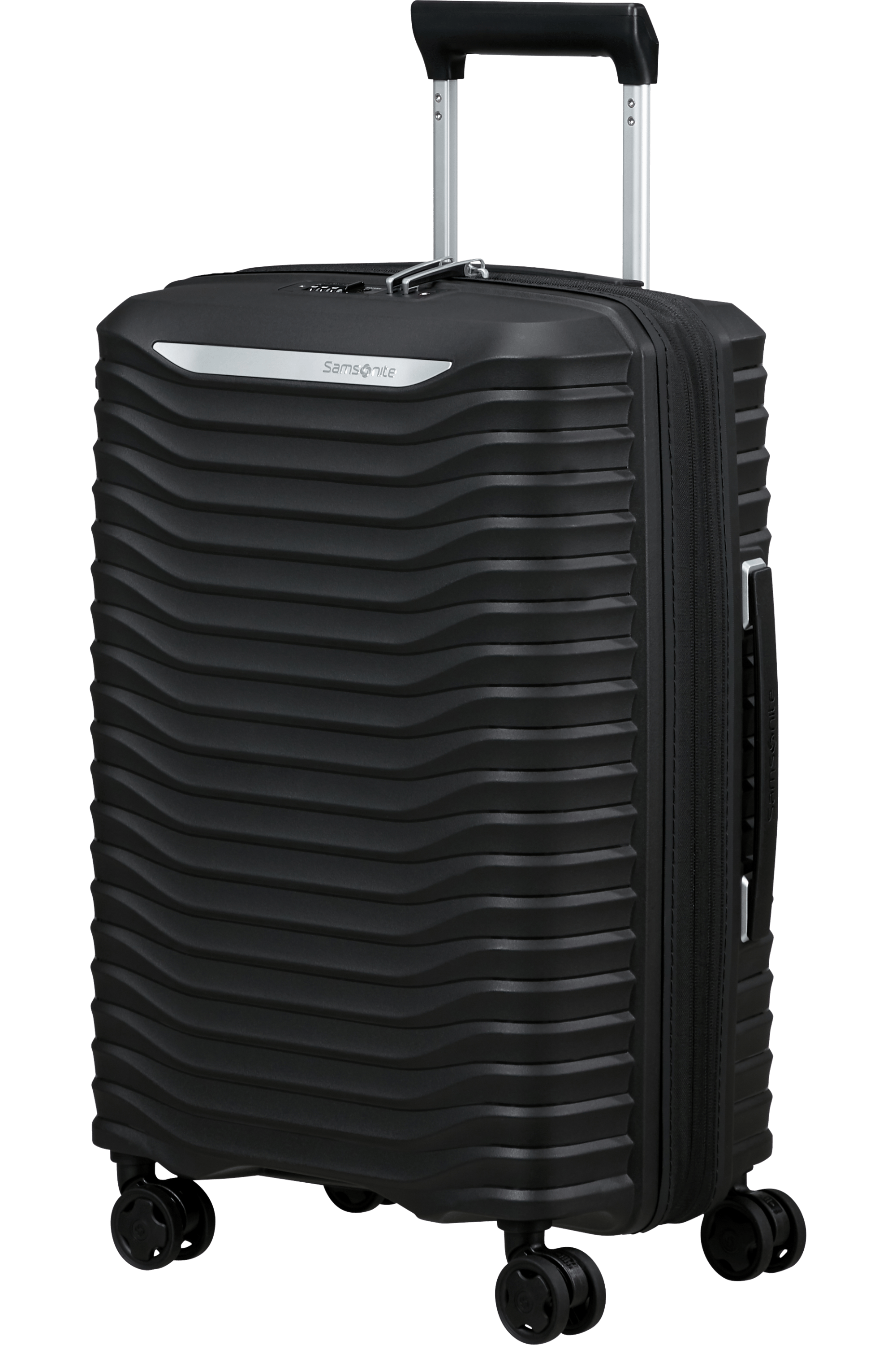 UPSCAPE 55cm Slim Spinner Expandable (4 wheels) - Black