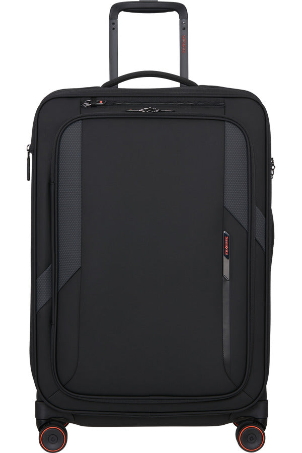 GLAZED Spinner Expandable (4 wheels) 67cm - Black