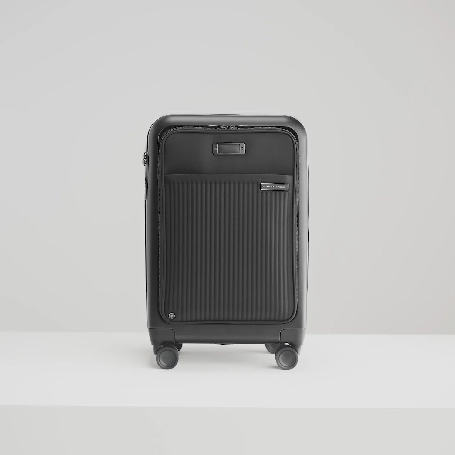 Sympatico Essential 56cm Front Pocket Carry-On Expandable Spinner - Black