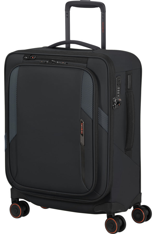 GLAZED Spinner Expandable (4 wheels) 55cm - Black