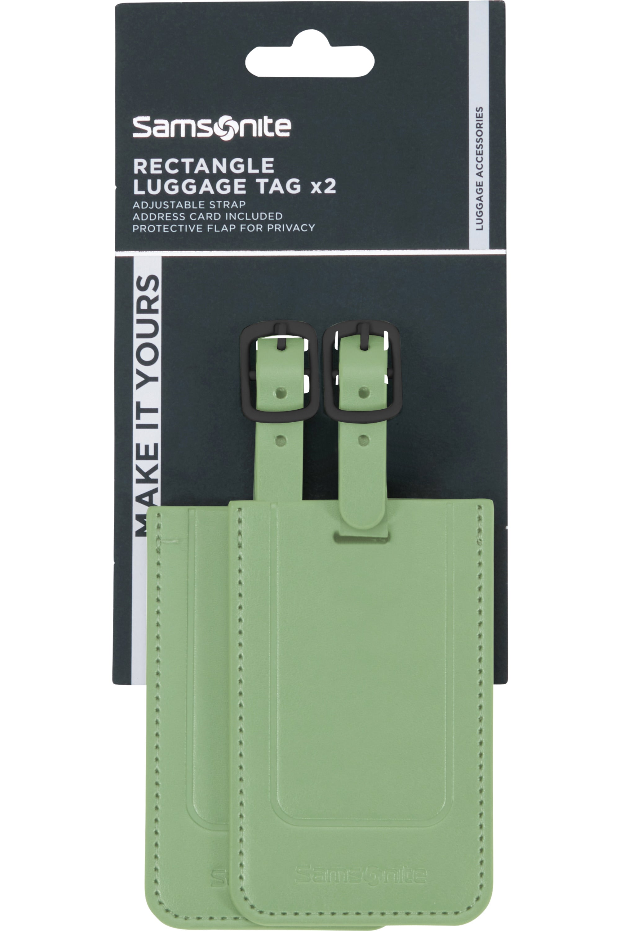 TA Revolution Rectangle Luggage Tag x2 - Sage