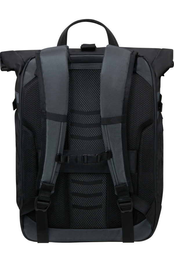 BIZ2GO 2 Rolltop Backpack 15.6" - Graphite/Apricot