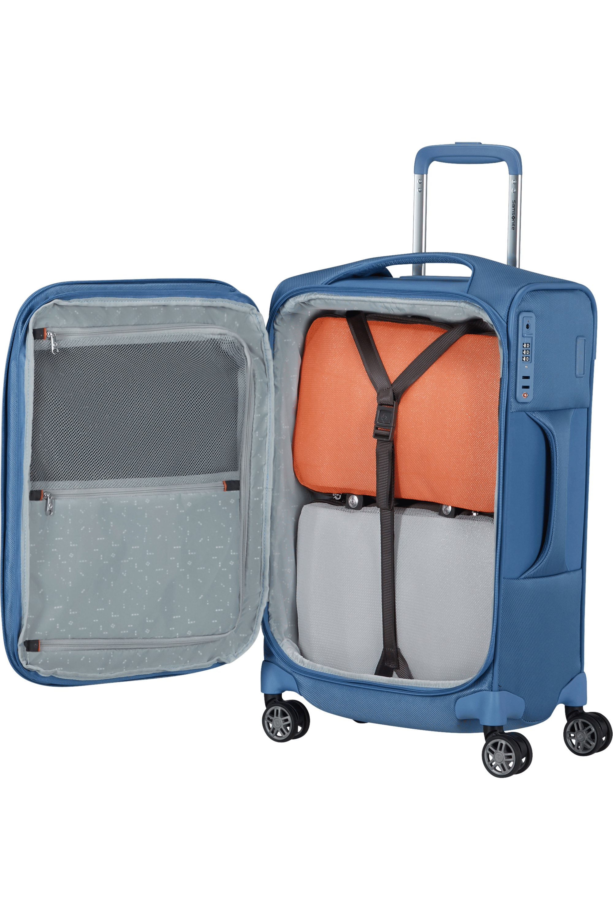 Re-Lite 55cm (35cm) Spinner Expandable (4 wheels) - Capri Blue