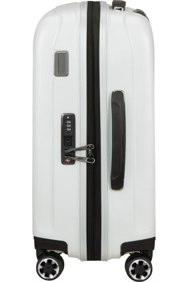 NEXIS Spinner Expandable (4 wheels) 55cm Slim - Cotton White