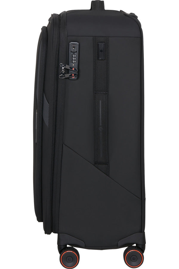 GLAZED Spinner Expandable (4 wheels) 67cm - Black