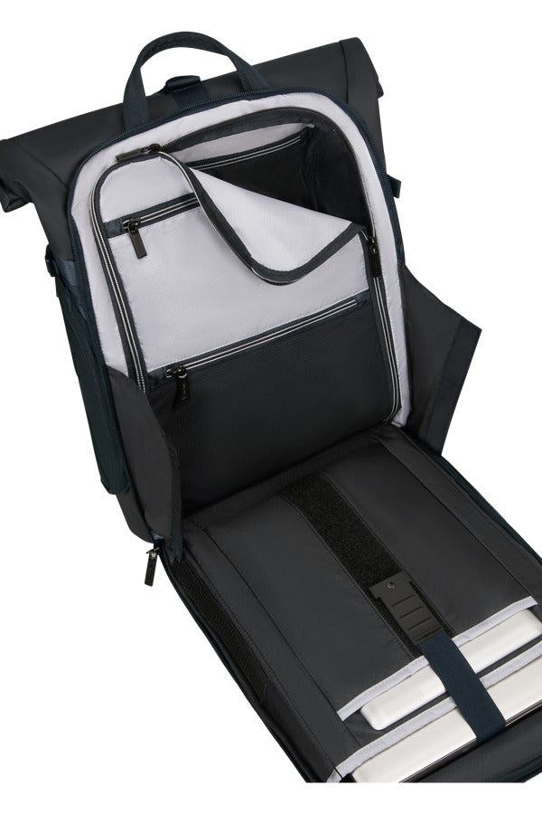 BIZ2GO 2 Rolltop Backpack 15.6" - Deep Blue