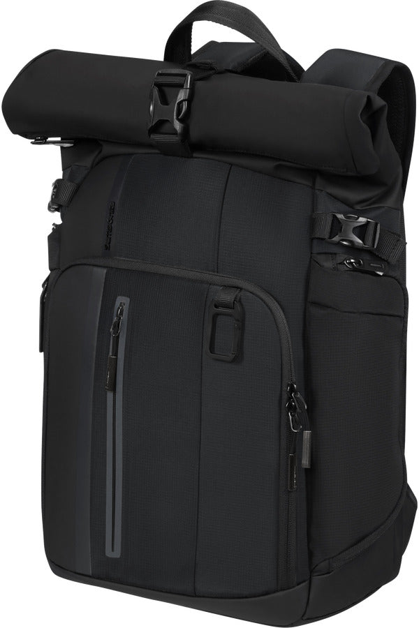 BIZ2GO 2 Rolltop Backpack 15.6" - Black