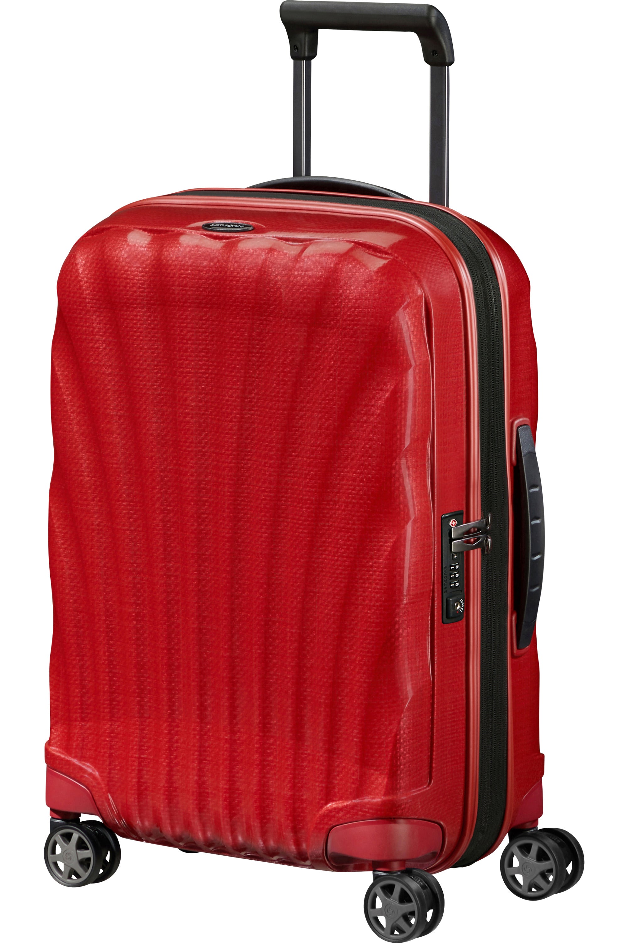 C-Lite Spinner (4 wheels) 55cm Expandable Cabin - Chili Red