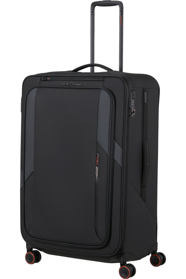 GLAZED Spinner Expandable (4 wheels) 78cm - Black