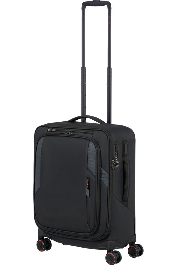 GLAZED Spinner Expandable (4 wheels) 55cm - Black