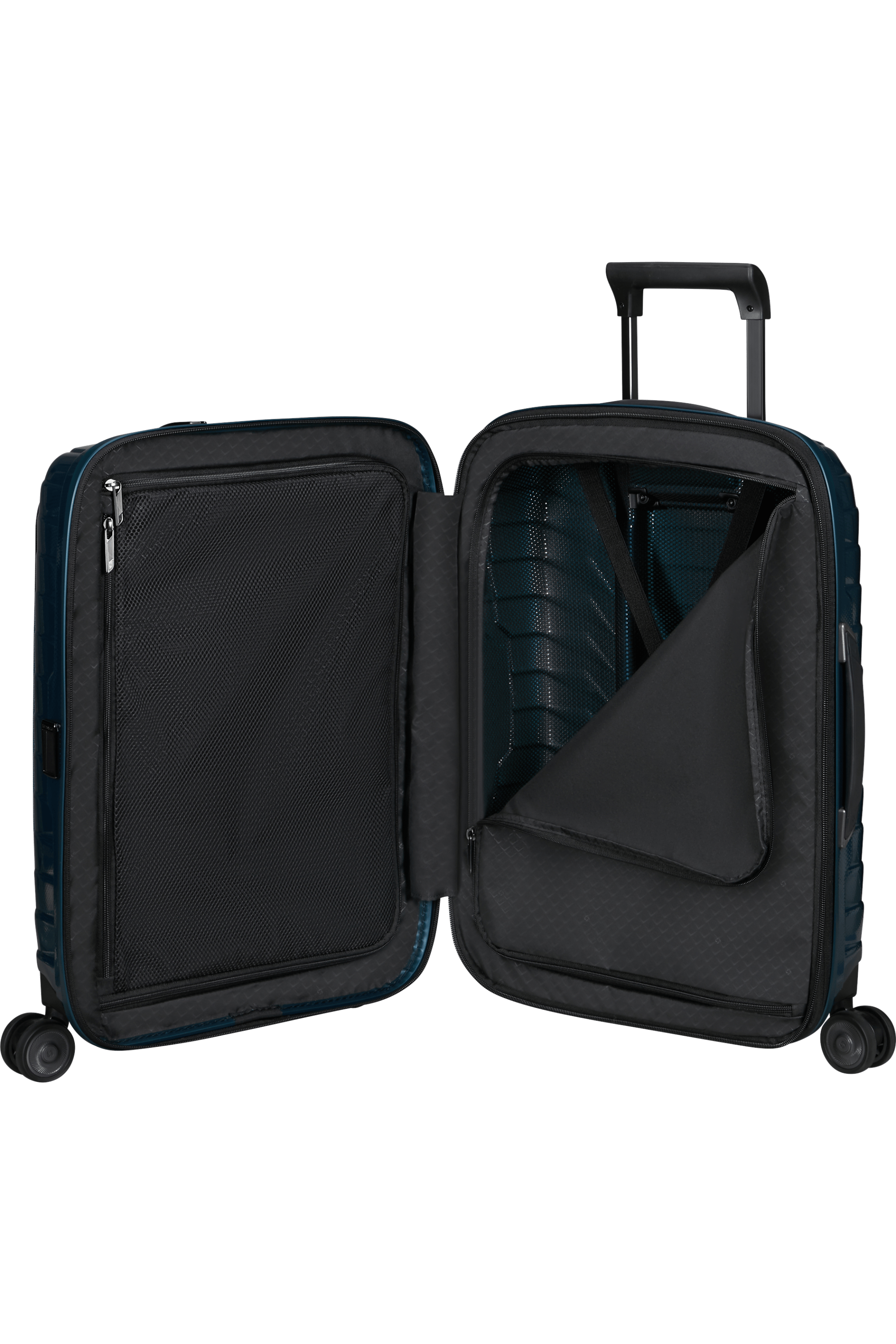 PROXIS 55cm Easy Access Spinner Expandable (4 wheels) - Petrol Blue