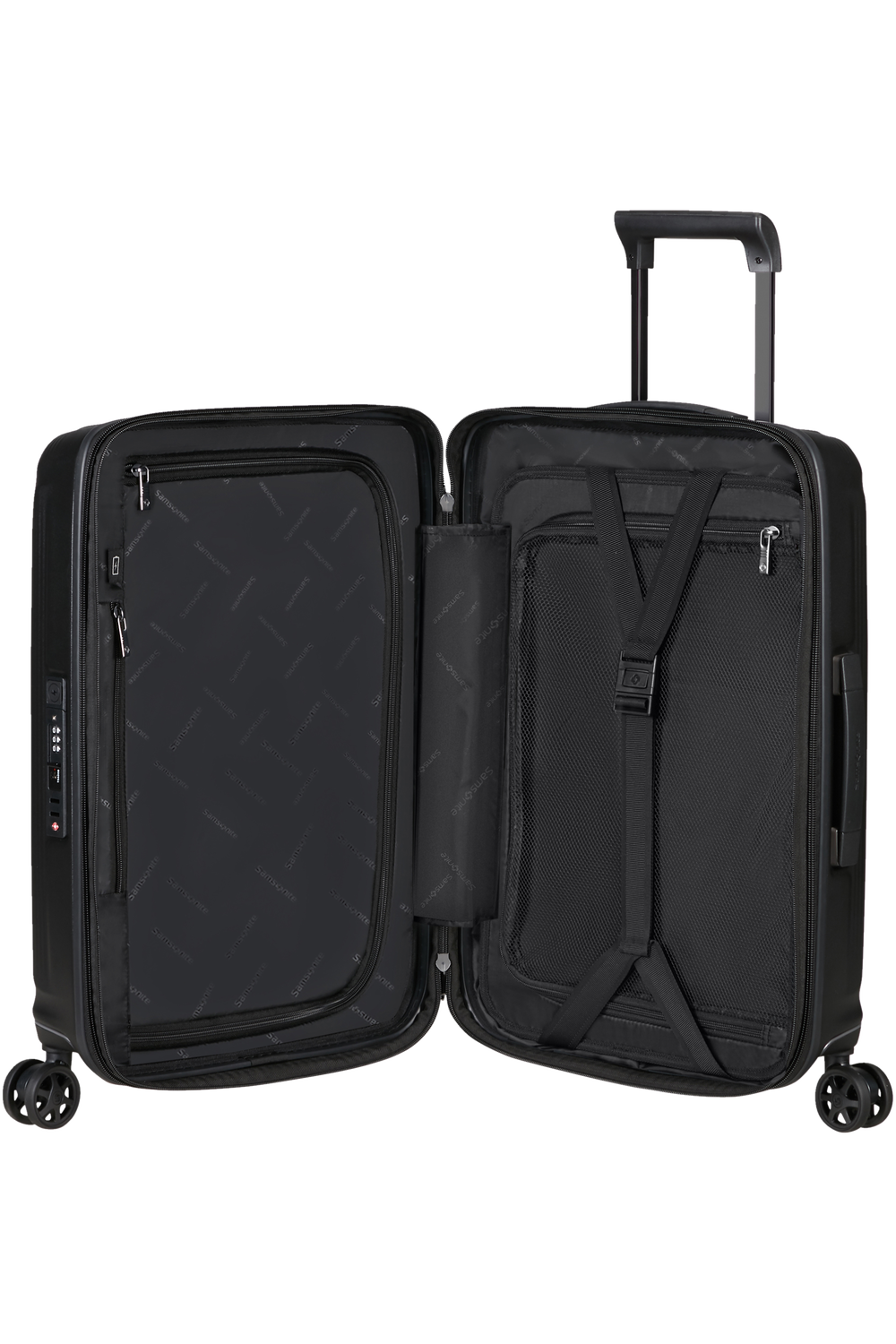 NUON 55cm Spinner Expandable 4 wheels Matt Graphite London Luggage