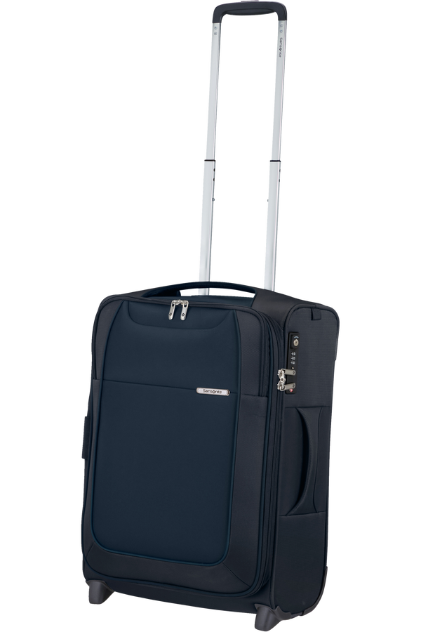 D LITE 55cm Upright Expandable 2 wheels Midnight Blue London Luggage