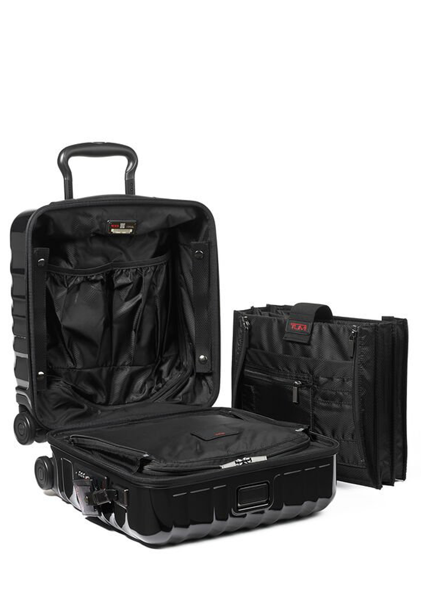 19 Degree Small Compact Wheeled Brief Black - Main Image