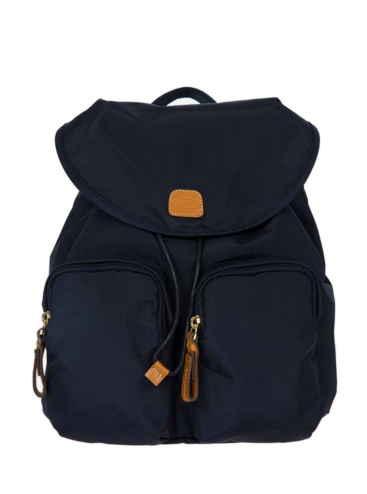 X-Collection Nylon Small City Backpack - Ocean Blue