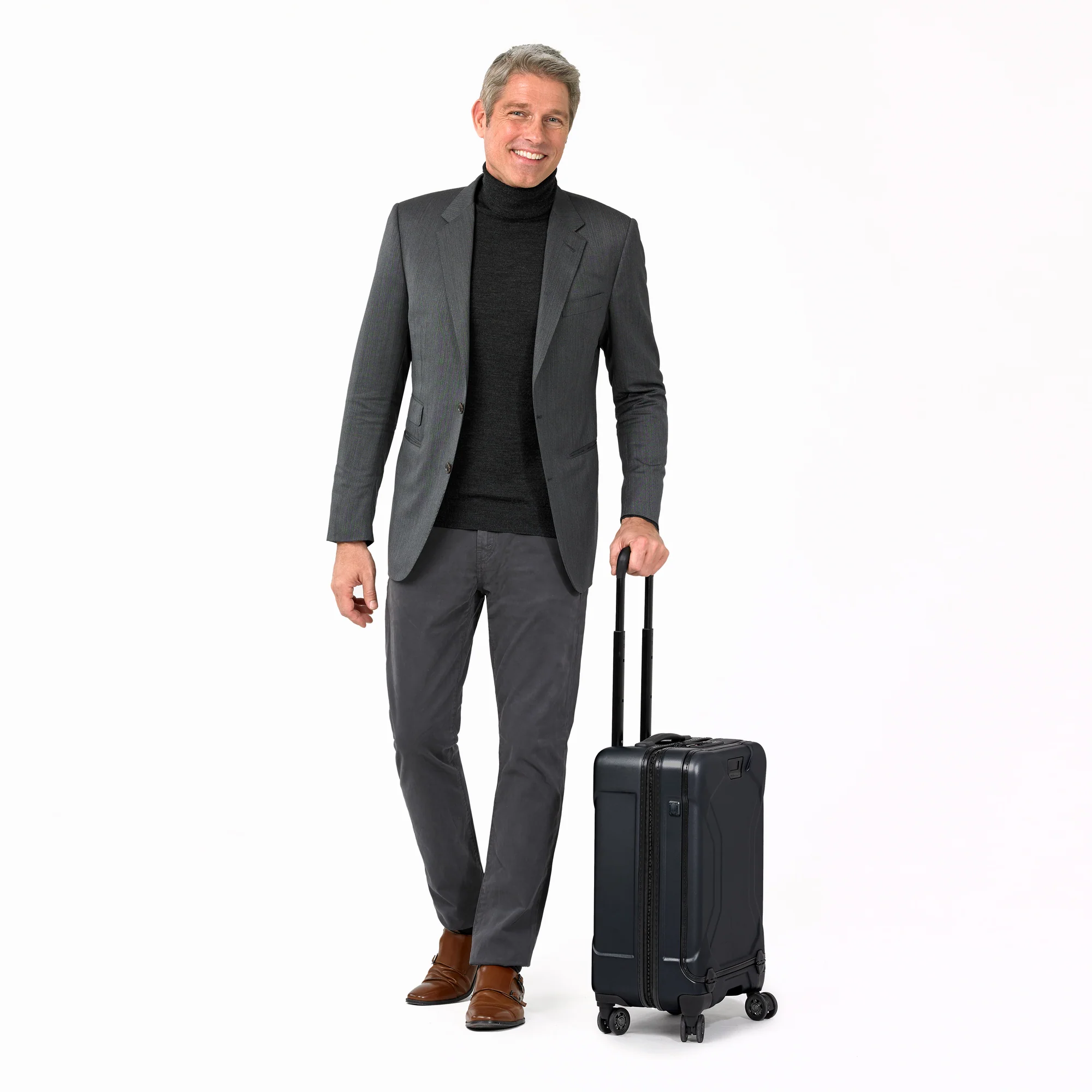 TORQ Domestic 56cm Carry-On 4 Wheel Spinner - Stealth
